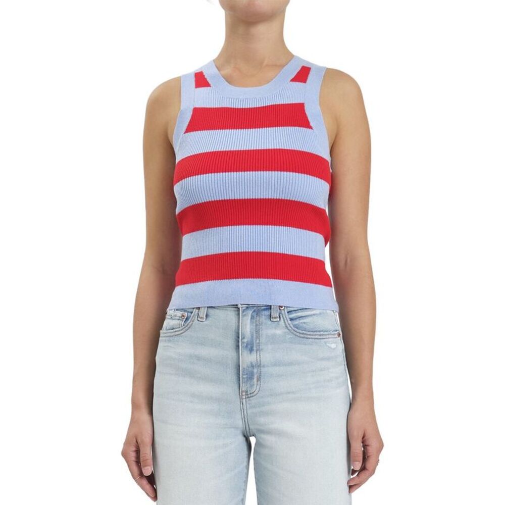 Daze Denim Womens Daze Flirty Sweater Tank, Purple